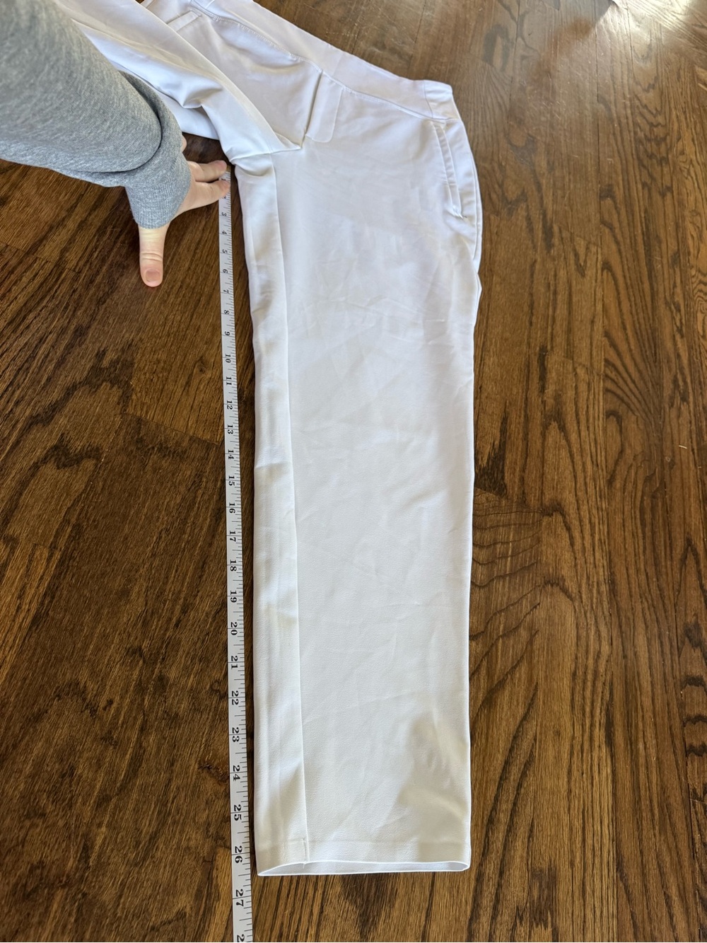 Athleta Endless High Rise Pant Straight Leg Women’s 6 Medium White Slacks Taper - Picture 5 of 8